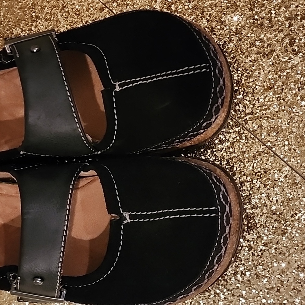 EARTH ORIGINS BLACK  FLAT COMFORT SHOES SIZE 7 GOOD CONDITION - Picture 2 of 12